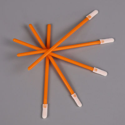 70mm PP Stick Flat Tip Swabs Double Knitted Cleanroom Microfiber swabs