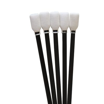 Dust free square rectangle head cleanroom cleaning sponge foam tip swab stick  for optical equipment