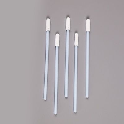 Disposable Thermally Bonded Small Knitted Single Layer Polyester Fiber Lens Cleaning Tips Swab For PCB