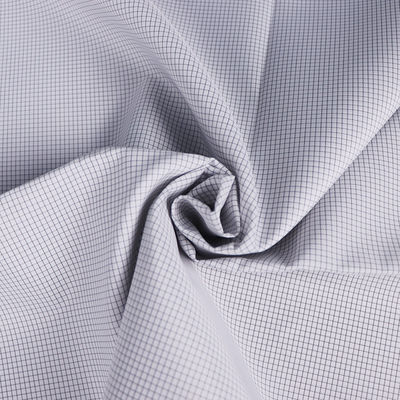 98% Polyester  2% Carbon Fiber 2.5mm Conductive Grid ESD Fabric Gray