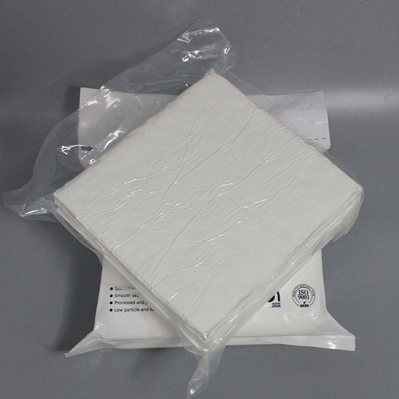6*6 100pcs 110g Dust Free Bemcot Cleanroom Cleaning Wiper Polyester Microfiber Wiper For Cleanroom Using