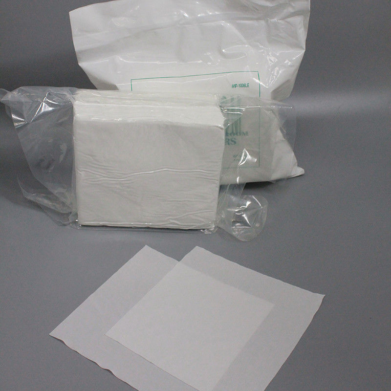 4*4 100pcs 110gPolyester Microfiber Cleanroom Cleaning Wipers For LCD Panel
