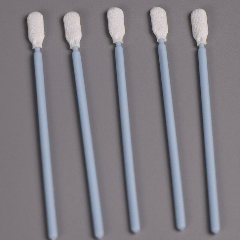 100mm Microfiber Polyester Tipped Swabs No Chemical Reaction Cleanroom Swab
