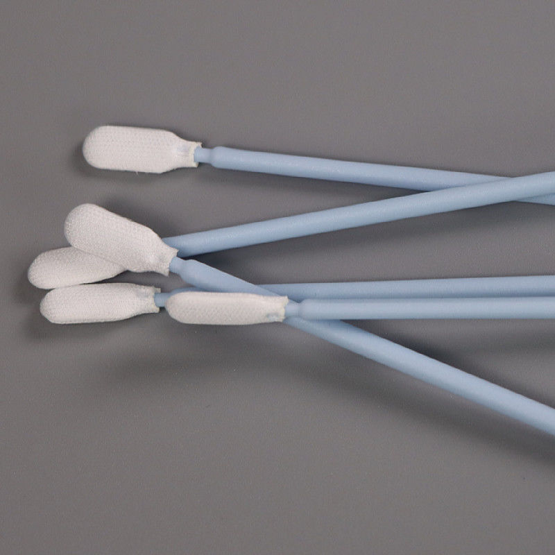 100mm Microfiber Polyester Tipped Swabs No Chemical Reaction Cleanroom Swab