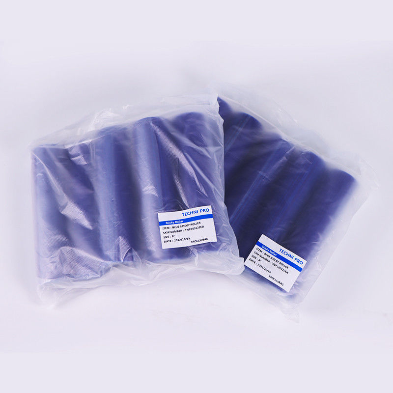 6 Inch 150mm Cleanroom Sticky Roller  Refillable Dust Remover Roller For Cleanroom