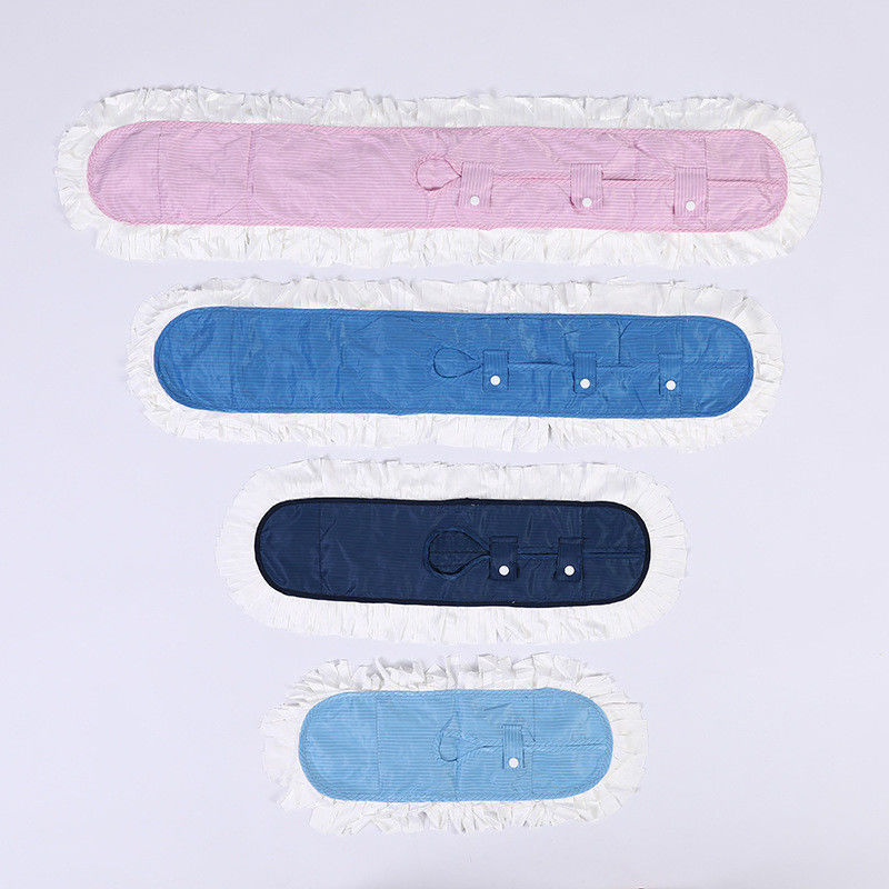 High Water Absorption Dust Remove Microfibre Fabric ESD Mop For Cleanroom Workshop