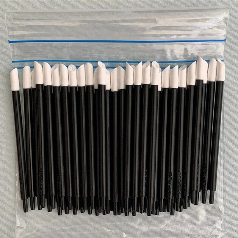 Cleaning Swab Foam Solvent Detailing Swabs Polyurethane Material Head Black PP Stick PU Foam Swab Sponge Tipped Swab