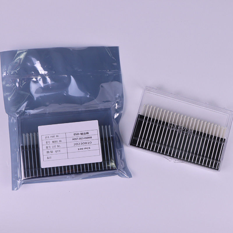 Compact And Flexible Adhesive Silicone Gel Sticky Cleanroom Swab With Soft Head