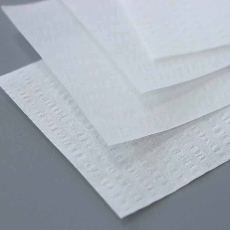 55% Polyester / 45% Wood Pulp Corrugated Pattern Dust Free Paper For Industrial Wiping