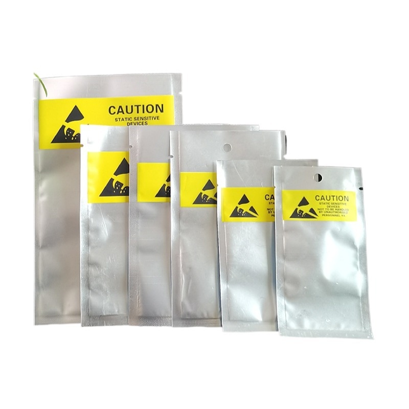 Custom Anti-Static Shielding Plastic Bags for Motherboard & Hard Drive Self-Sealing Safety Packaging for Electronics