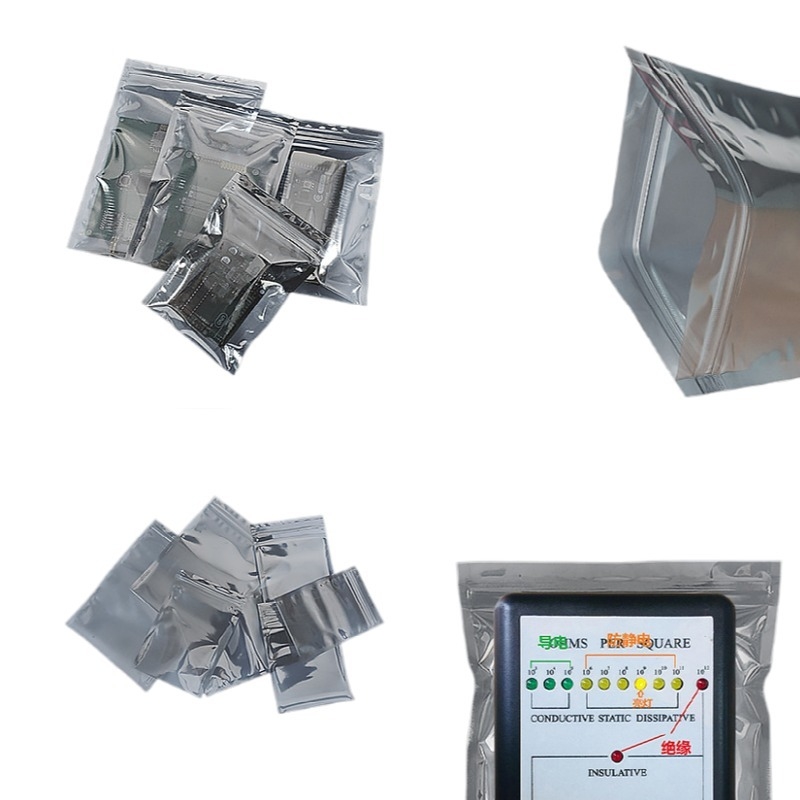 Custom Anti-Static Shielding Plastic Bags for Motherboard & Hard Drive Self-Sealing Safety Packaging for Electronics