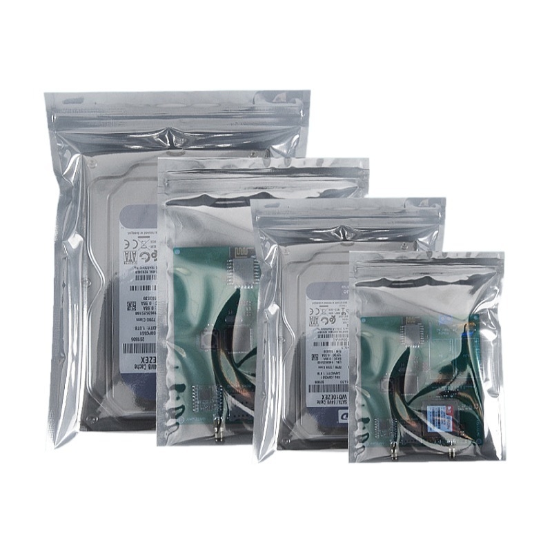 Custom Anti-Static Shielding Plastic Bags for Motherboard & Hard Drive Self-Sealing Safety Packaging for Electronics