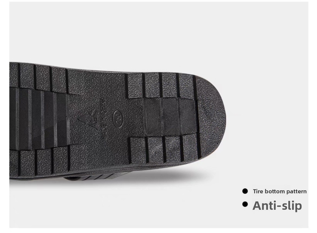 Anti-Static PVC Slippers with Six-Hole Cross Design Soft SPU Electronic Factory Workshop