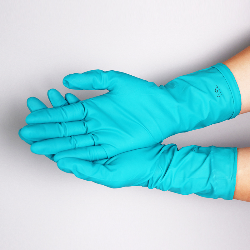 12-Inch Green Nitrile Gloves, 4 Mil – Powder-Free, Latex-Free, Ideal for Electronics Assembly