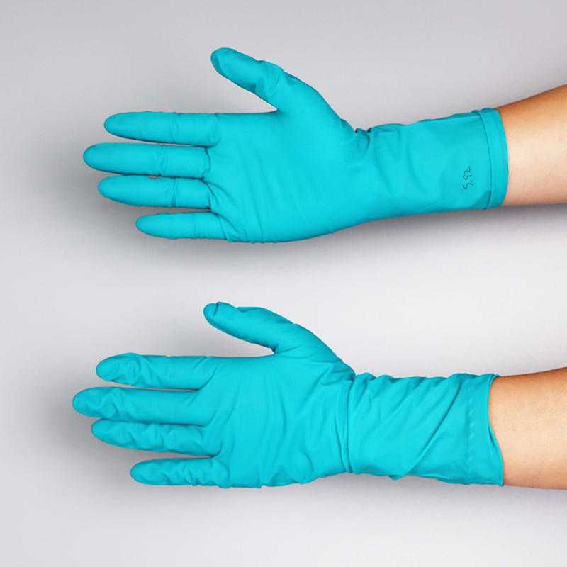 12-Inch Green Nitrile Gloves, 4 Mil – Powder-Free, Latex-Free, Ideal for Electronics Assembly